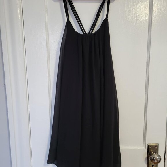 Short Black Strappy Cocktail Dress, ASOS Size 2 - Picture 1 of 10